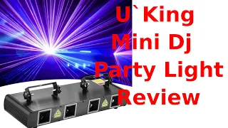 U`King Mini DJ Lights Review - How to Use These Awesome Party Lazer Lights!"