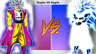 Omni King Gogito VS Hyper Saiyan God Vegito - Power Levels