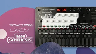 Sonicware LIVEN MEGA Synthesis Sound Demo (no talking)