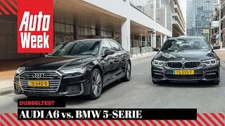 Audi A6 vs BMW 5-serie - AutoWeek Dubbeltest - English subtitles