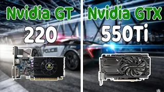 Nvidia GT 220 vs gtx 550ti GTA V Graphics Comparison