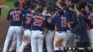 Jose Altuve walk off homerun against Chad Green