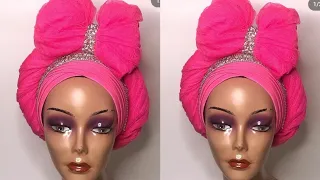 V-shaped Turban Cap with padded net design