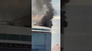 Fontainebleau Rooftop Fire in Las Vegas 🔥