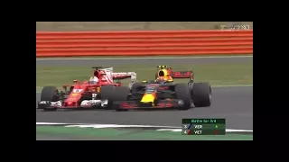 Vettel vs Verstappen Battle for 3rd [EPIC!] | F1 UK GP Silverstone 2017