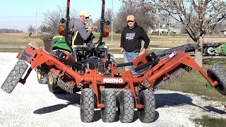 Rhino 10' Flex Wing John Deere 3039R  Prepare to Mow!