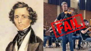 How NOT to play the Mendelssohn Violin Concerto