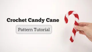 Crochet Candy Cane Tutorial | Free Christmas Candy Cane Pattern
