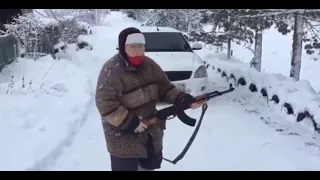 russian grandma tests ak47