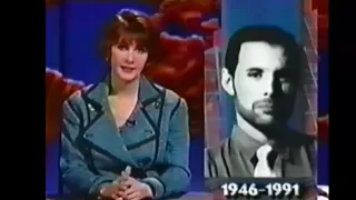 Freddie Mercury:  News Report of His Death - November 24, 1991