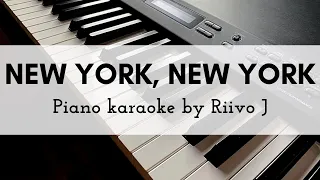 Frank Sinatra - New York, New York (Piano Karaoke Instrumental)