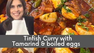 Tinfish Curry with Tamarind & Boiled eggs | #tinfish #curry #tamarind #perimaskitchen