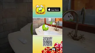 Om Nom enjoys bath time and his new app!