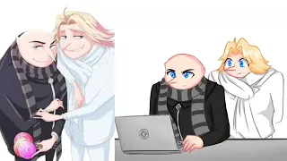 REACT REACT REACT! | Canon Gru and Dru Reacts to Gru x Dru Fanarts #despicableme3