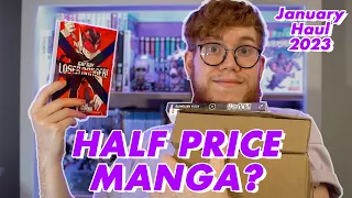 I SPENT ALL MY MONEY ON HALF PRICE MANGA! January Haul 2023!!