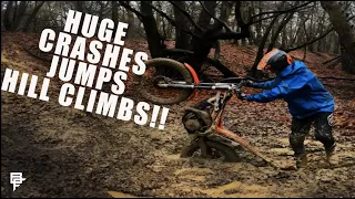 TACKLING A BRITISH CHAMPIONSHIP TRIALS ARENA!! Huge jumps and big crashes!!