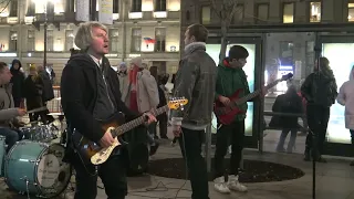 Стрит-музыканты Санкт-Петербурга.  ,,Шумные соседи,, и ,, Whoisnextband,, #уличные_музыканты_Питера.