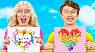 BARBIE & KEN AT ART SCHOOL || Who Draws Better and Takes the Prize? Epic Challenge by 123 GO! SCHOOL