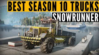 Top 10 SnowRunner BEST trucks for SEASON 10: Fix & Connect