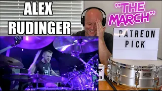 Drum Teacher Reacts: ALEX RUDINGER | Meinl Drum Festival | “The March“ (7Horns7Eyes)