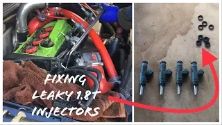 FIXING LEAKY INJECTORS ON VW GOLF mk4 GTI 1.8T / GUIDE TO UPGRADING INJECTORS ON 1.8T