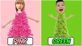 ONE COLOR Christmas Tree Challenge **GONE WRONG**