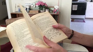 Asmr Vintage activity book, soft spoken reading + page turning.