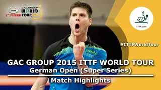 German Open 2015 Highlights: FILUS Ruwen vs OVTCHAROV Dimitrij (1/4)