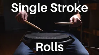 How to build faster SINGLE STROKE rolls (Hand speed tips)