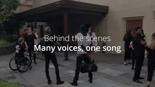 A behind the scenes look at making 'Many voices, one song'