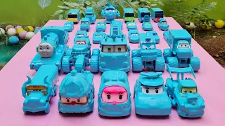 Clean up muddy minicar & disney pixar car convoys! Play in the garden