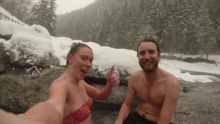 Lussier Hot Springs BC Winter