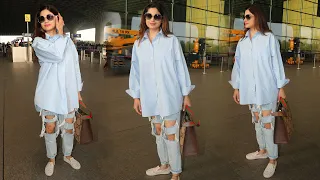 Shamita Shetty Spotted At Airport Departure | #ShamitaShetty