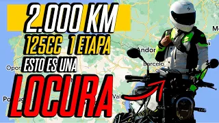 El MAYOR RETO en MOTO que me he ENFRENTADO en mi VIDA. 2000 KILOMETROS en una MOTO 125 en UNA ETAPA