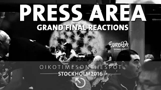 oikotimes.com: Eurovision 2016 Press Centre reactions upon voting and winner