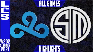 C9 vs TSM Highlights ALL GAMES | LCS Lock In Quarterfinals Spring 2021 W2D2 | Team Solomid vs Cloud9