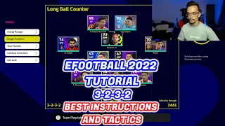 EFOOTBALL 2022 BEST CUSTOM FORMATION 3-2-3-2 TUTORIAL - BEST TACTICS & INSTRUCTIONS