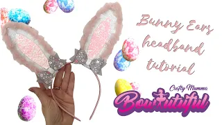 Bunny ears headband tutorial / handmade hair bow tutorial / pixie dot craft supplies
