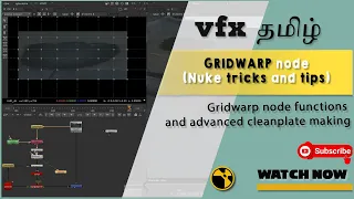 Gridwarp node function in simple steps | Nuke tricks and tips | Prep tutorial #CGKalvi