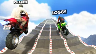 USING HACKS TO WIN NOOB VS PRO MEGA RAMP RACE