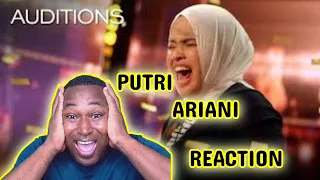 Putri Ariani receives GOLDEN BUZZER from Simon Cowell | Auditions | AGT 2023(First Time Hearing)