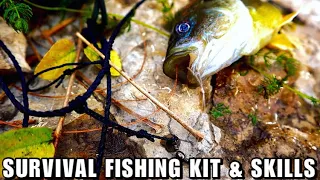 Learn Three Simple Military Survival Fishing Skills that Get Fish! Survival Fishing Kit!