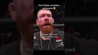 Paul Felder considers retirement after loss to Dan Hooker 🥺 #ufc