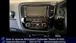 How to remove Mitsubishi Outlander Stereo (#1020)