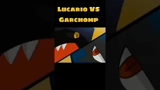 Lucario vs Garchomp full battle || Ash vs Cynthia || #shorts #pokemon