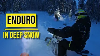 Winter Enduro | Wide Open Through Deep Snow - KTM EXC 300 TPI, HUSQVARNA TE300I