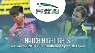 Par Gerell vs Wang Tai Wei | 2019 ITTF Challenge Spanish Open Highlights (R64)