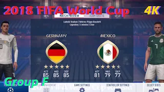 FIFA 18 Gameplay [PS5 4K] 2018 FIFA WORLD CUP-Germany vs Mexico [EA SPORTS]