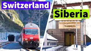 Gotthard Base and Severomuysky Tunnels: The World’s Two Greatest Underground Railways