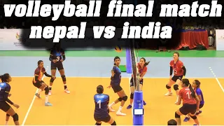 Nepal vs india women final volleyball match